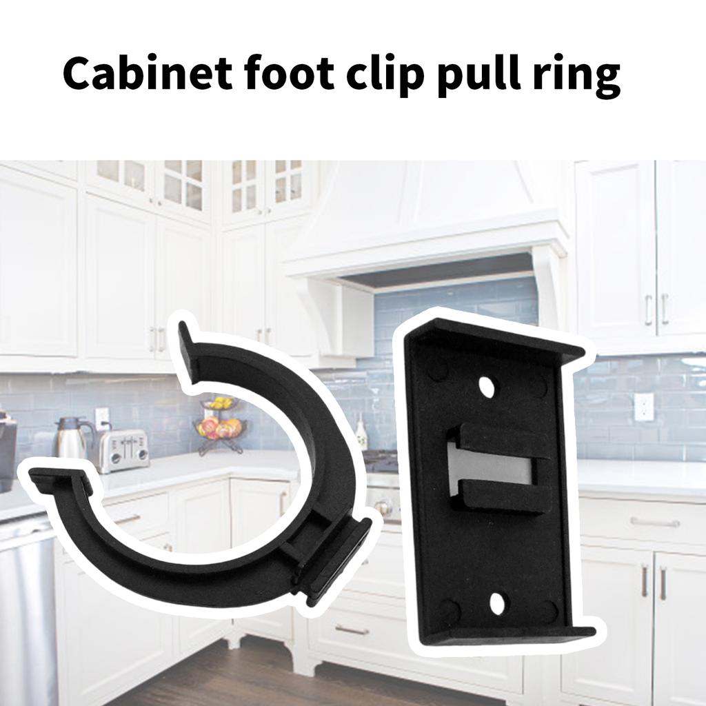100pcs Kitchen Plinth Clips Plastic Kitchen Kickboard Clips & Brackets Stable Foundation Clip for Secure Kickboard Setup