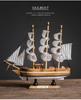 Smooth Sailing Boat Model: Desktop & Bookshelf Ornament for Home Decor