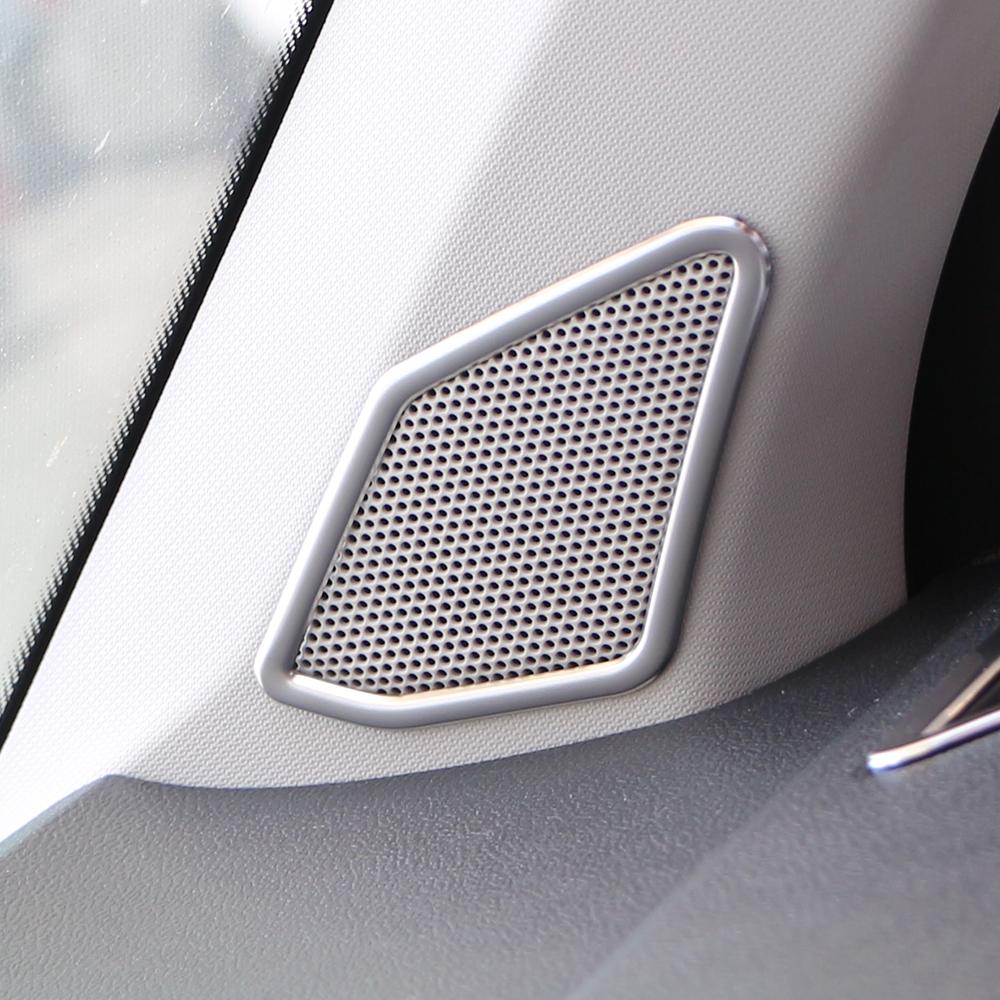 2pcs/set Car Inner A Pillar Audio Speaker Cover Trim for Volkswagen VW T-Roc TROC 2018 - 2021 LHD Interior Accessories