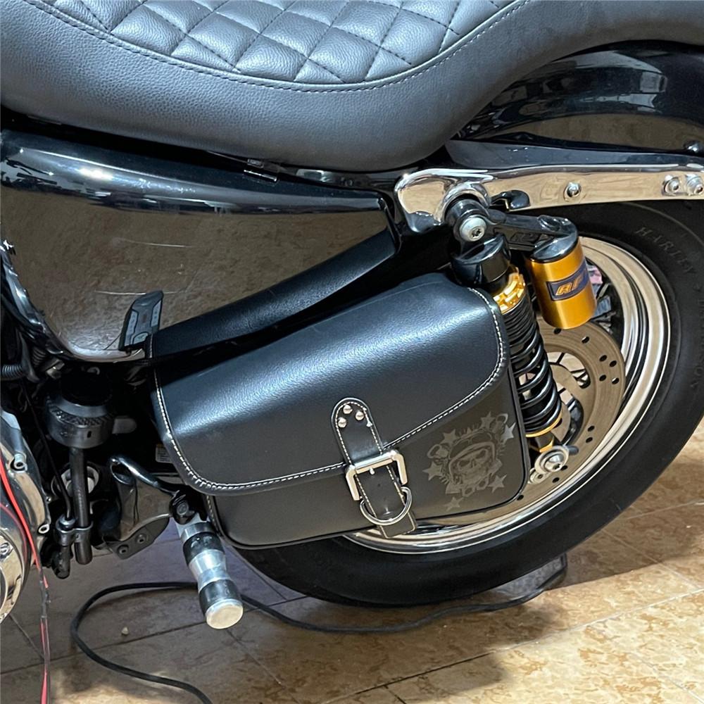 Brašny na sedla na motocykl PU kožená taška na houpačku Brašny na sedla Boční brašny na nářadí Úložný prostor pro Sportster 883 1200XL