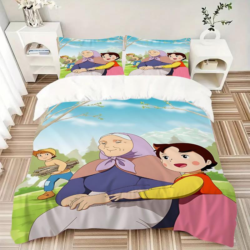Warm Embrace Alps Print 3Pcs Bedding Set,Duvet Cover with 2 Bedro,Pillowcase Home Birthday Gift