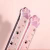 1pcs Cute Kitten Cat Claw Ruler Stationery Fun Drawing Gift Office School Measurement Drawing Ruler
