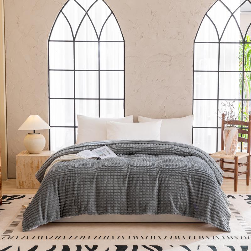 Cross-Border Summer Nap Blanket - Coral Fleece Office & Travel Throw