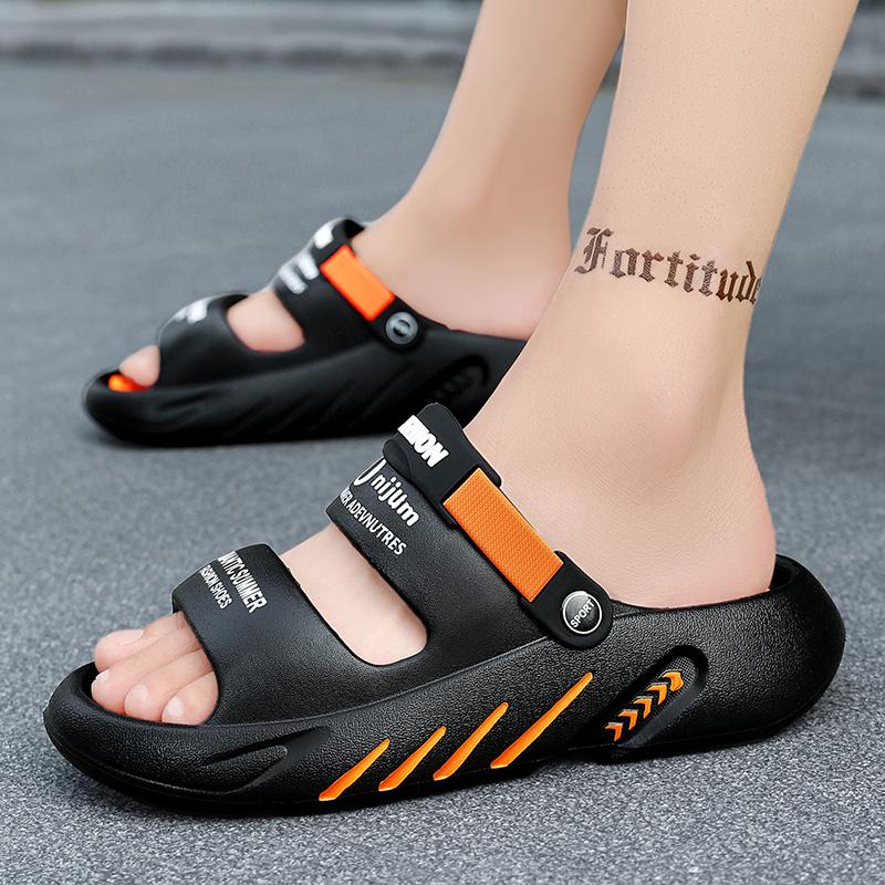 Herren Pantoffeln Sommer Atmungsaktive EVA Pantoffeln Doppelte Funktion Sandalen für Herren Leichte Sommerschuhe für Herren Große Größen 39-48