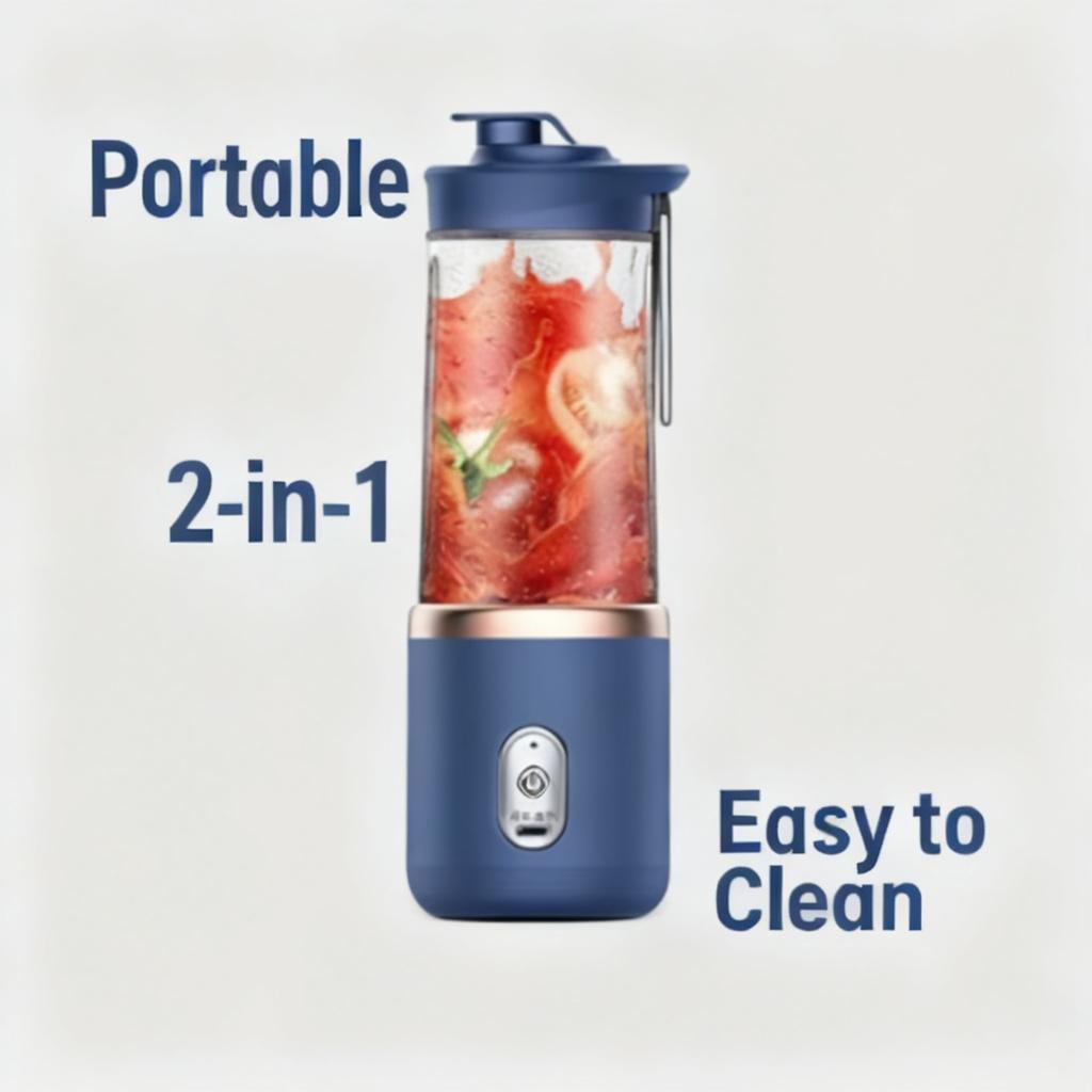Portable Blender USB Rechargeable Electric Blender Cup for Smoothies and Shakes Travel Office Work Top Rated