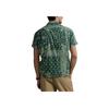 Polo Ralph Lauren Printed Camp Collar Button-Up Short Sleeve Shirt Men Shirts Green 710971799-001