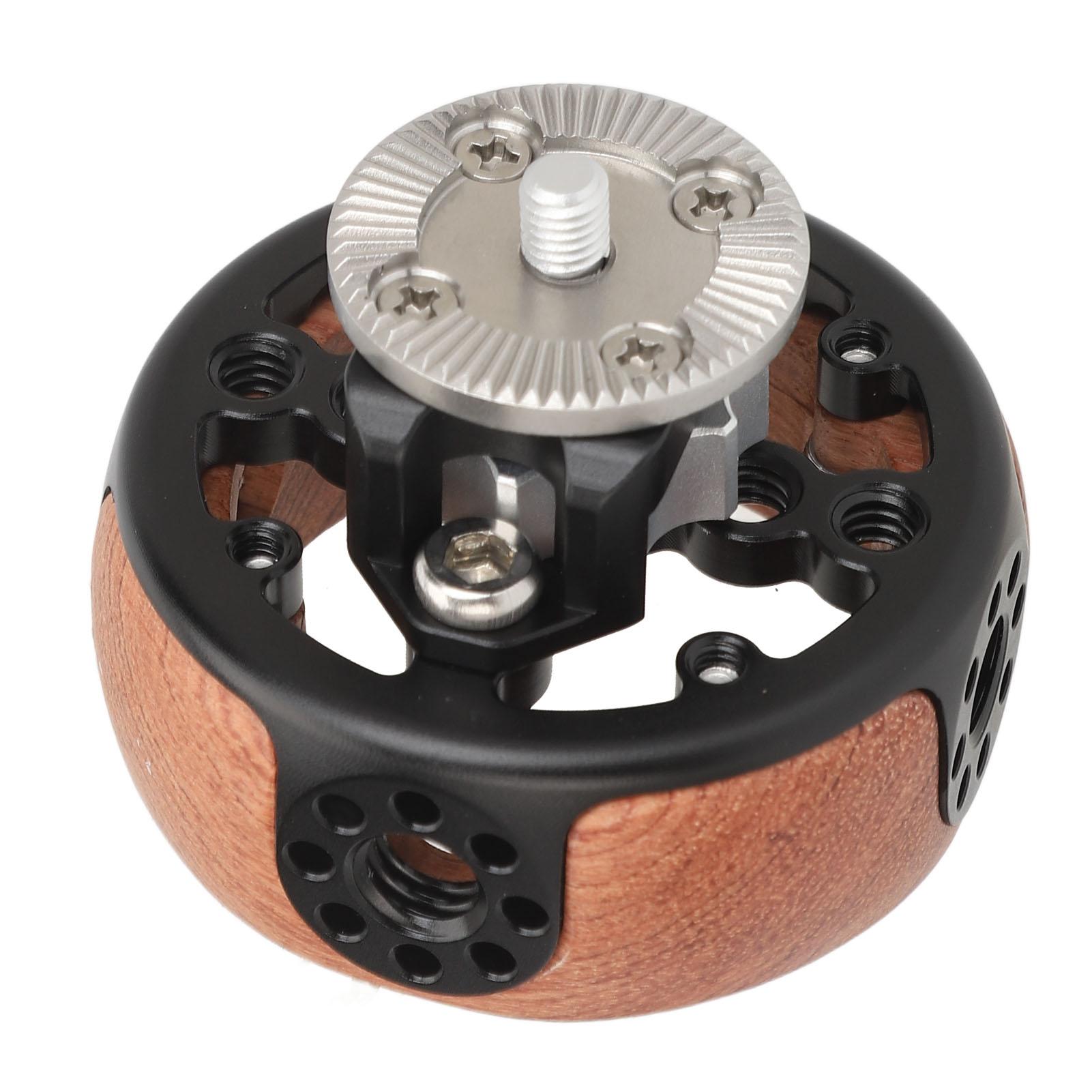 

Круглая ручка для камеры с 14-38-дюймовым держателем для камеры Arri M6 Rosette с деревянным поворотным механизмом и быстросъемным креплением