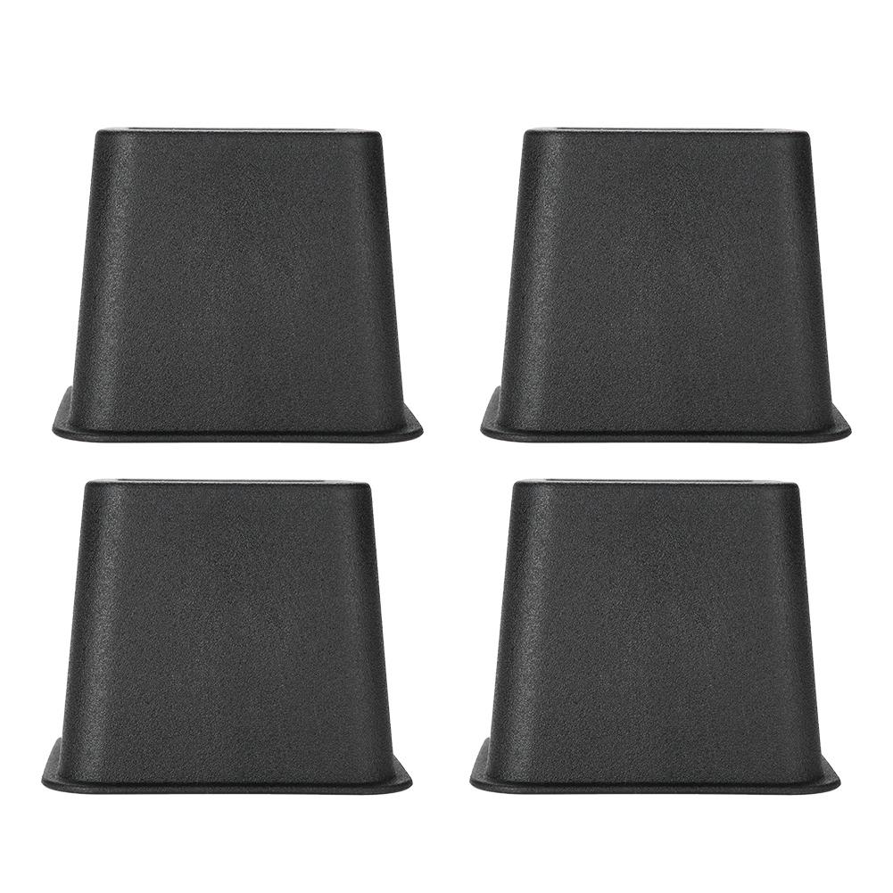 4Pcs Set 3  Furniture Raisers Adjustable Bed Chair Riser Wide Feet Lift Stands