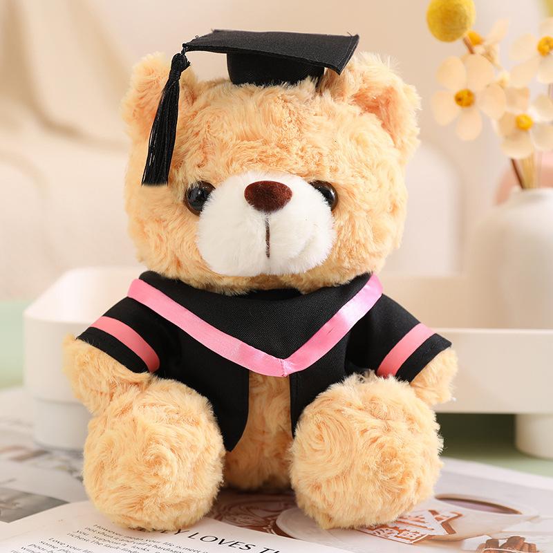 Doctor Service Bear Doll Plush Toy Doctor Bear Bachelor Teddy Bear Doll Graduation Memorial Gift