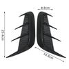 1 Pair Car Body Decoration Universal Carbon Fiber Pattern Soft Front Bumper Side  Air Flow Vent Cover Diy Accessories