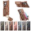 Crossbody Wallet with Card Holder Phone Case for Samsung S25 S24 Plus S23 S22 Ultra S21 FE A56 A36 A26 A16 A06 A55 A35 A15 Cover