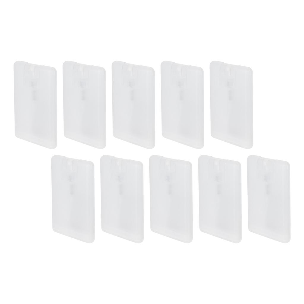 10pcs 20ml Cardcase Perfume Spray Bottles Credit Card Fine Mist Spray Bottle Empty Flat Atomizer Pump