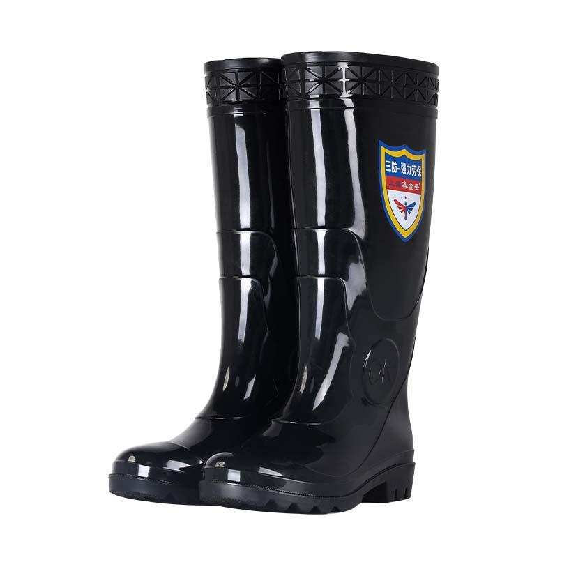 Water shoes men's medium and high tube labor insurance three anti-skid, wear-resistant and oil-resistant, water boots, rain shoes