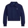 Ralph Lauren Mädchen Fleece Viertel Reißverschluss Crop Sweatshirt