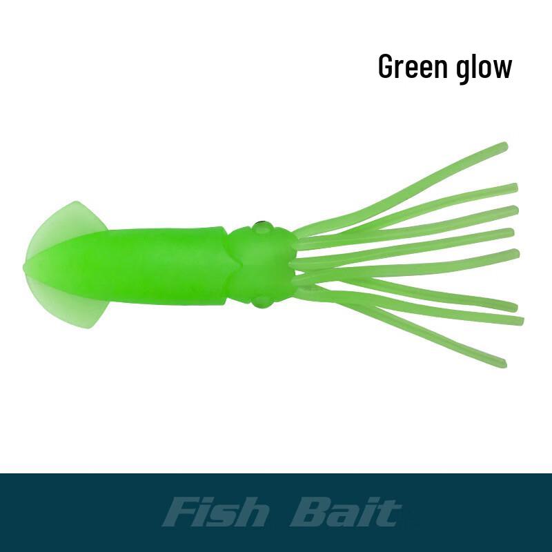 Oeny Luminous Pink Soft Squid Fishing Lure