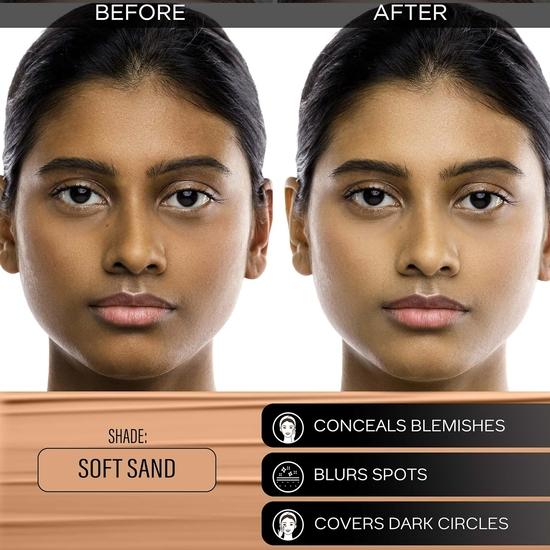 FACESCANADA All Day Hydra Matte Foundation Cream| 3-In-1 Foundation + Moisturizer + Spf 30 | 24 Hr Aloe Hydration & Vitamin C | 10Hr Long Wear  | 25Ml
