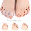 1 Pair Toe Finger Separator 3 Hole Hallux Valgus Orthopedic Spacers Overlapping Hammer Foot Corrector Straightener Pedicure