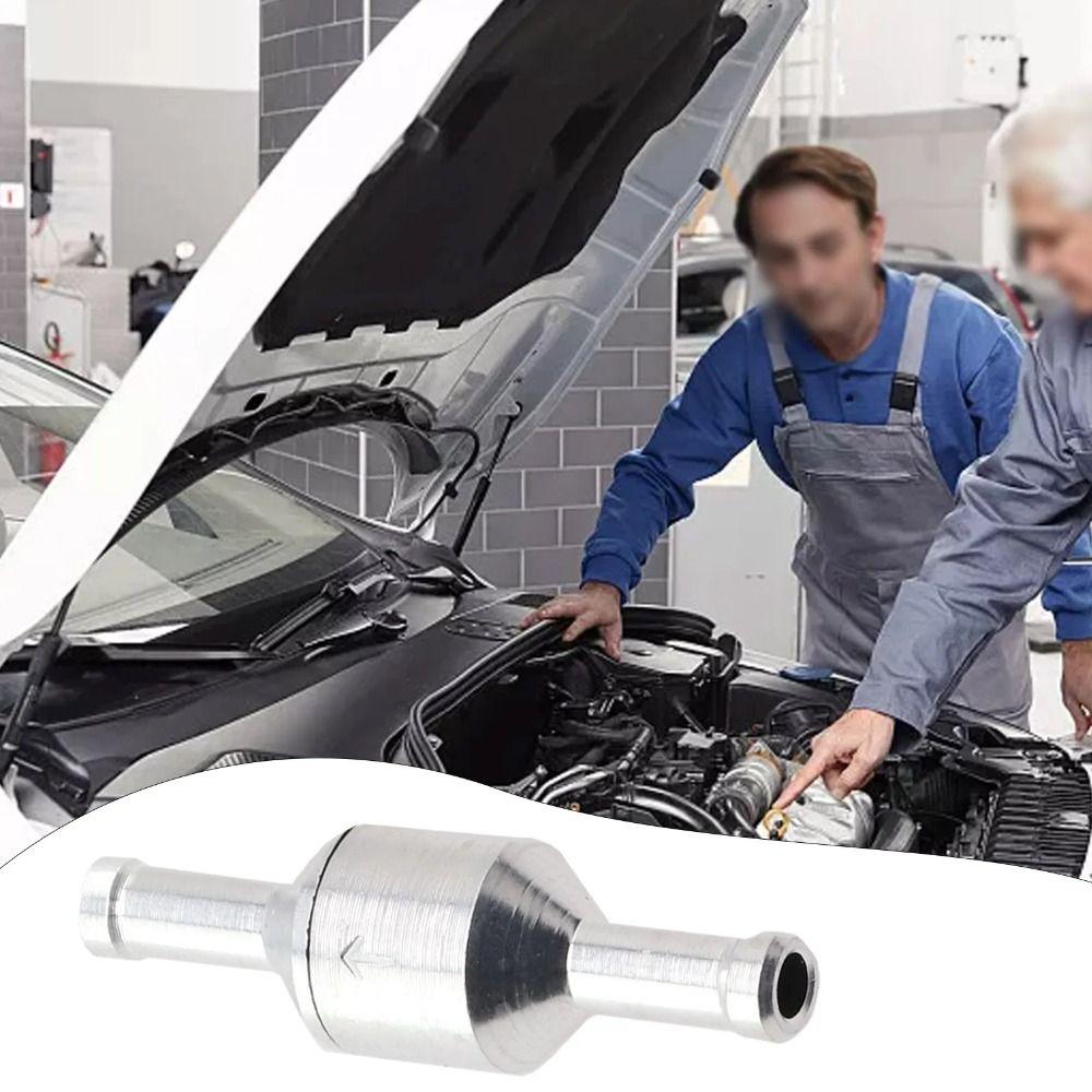 Chrom Inline-Rückschlagventil NBR-Gummi Einweg-Rückschlagventil für Benzin Diesel Pflanzenöl Ventil