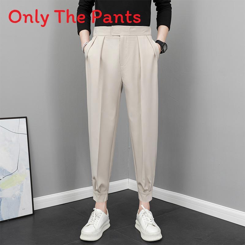 Men Spring Casual Trousers With Stretch Fabric For Daily Wear Youth Fashion
