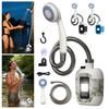 Tragbare wiederaufladbare Campingdusche mit elektrischer Pumpe und Duschkopf