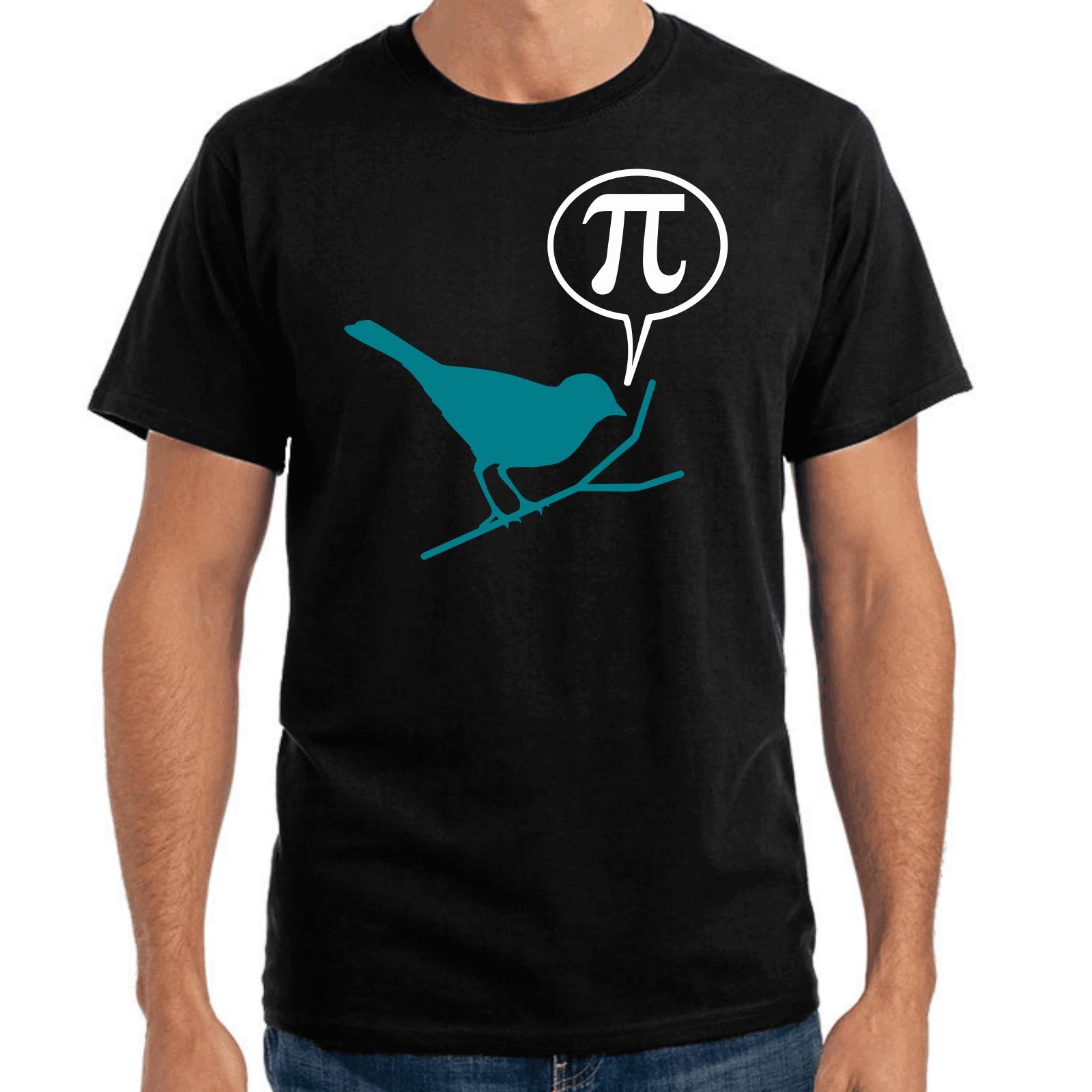 Men s and Women s T-shirts Pi Bird Bird Sparrow Sayings Gift Funny Fun Comedy Fun S