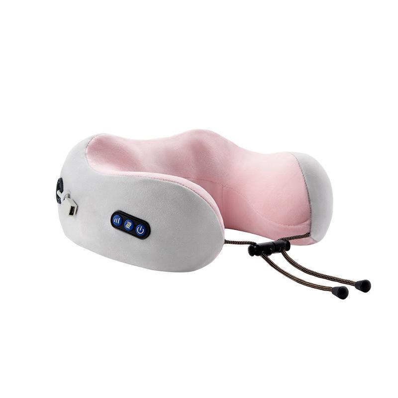 

U-Shaped Memory Foam Cervical Massager Pillow for Home & Car