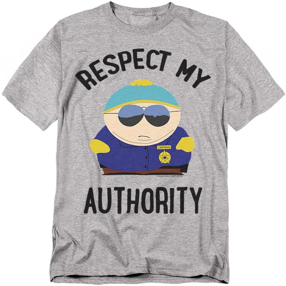 Футболка South Park Respect 100% Хлопок Мужские Футболки Топ S-5XL, Атлетический Хизер L