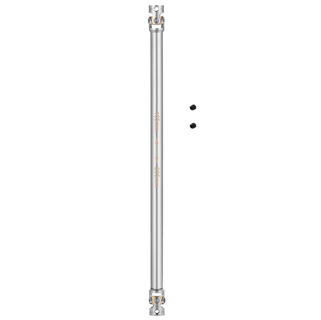TRZX RC Metal Drive Shaft 40-260mm Upgrade Part for 1:14 Tamiya Trailer Tractor Truck RC Crawler Car (165-205mm)