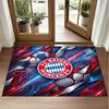 Bayern Munich Design Crystal Velvet Rug Soft Decorative Mat for Bedroom Entrance