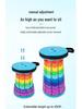 Compact Adjustable Rainbow Telescopic Folding Stool for Outdoor and Fishing