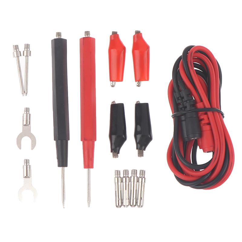 16 In 1 Digital Multimeter Test Leads Probes Volt Meter Cable Clip Alligator