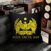 Retro Spqr Roman Empire Pillow Case Antidustmite Pillowcase Invisible zipper silky short plush Sofa cushion cover