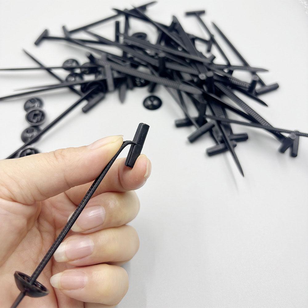 Upgraded Nylon Universal Cable Tie Buckles, Heavy Nylon Zip Ties Holders Plastic Cable Ties Tool Fasteners Car Body 50/100Pcs