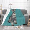 Schnauzer-Miniature ( #3 ) Top Quality Comfortable Bed Sofa Soft Blanket Schnauzer Art Just The Schnauzer Puppy Jean B Dogs Dog