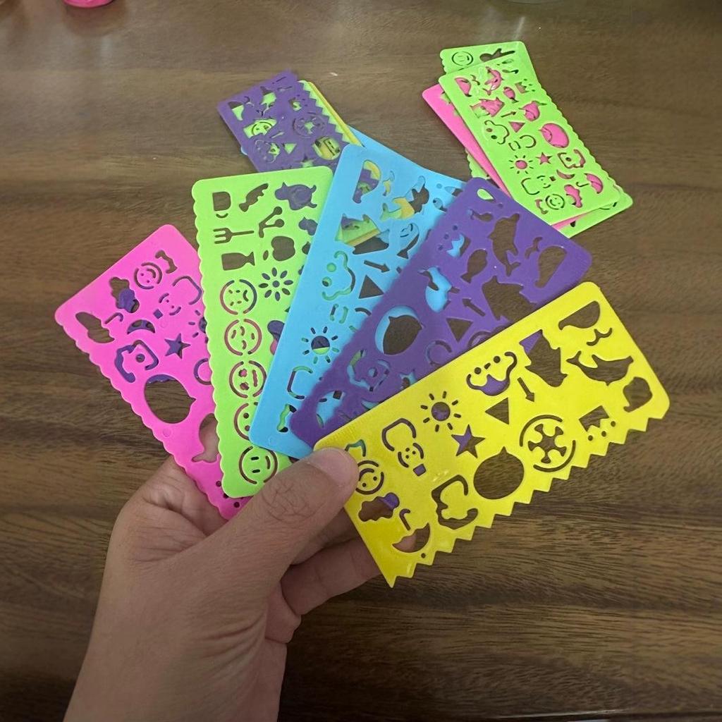 Multifunctional Geometric Drawing Template Ruler for Primary School Students