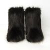 New European and American Spice Girls Fluffy Boots Women'sTide Autumn and Winter Warm Thick-soled Medium Boots Fluffy Boots Shibuya Fashion Snow Boots