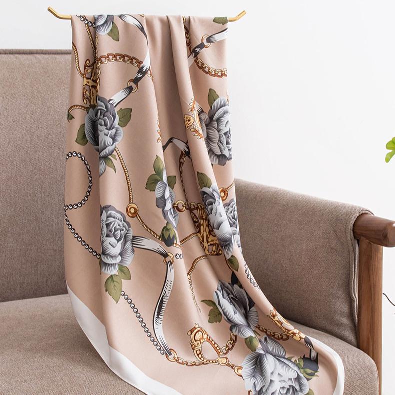 Farbspleißung Imitatseidenschal Mädchen süß 70cm klein frisch Imitatseide Schal