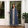 Muslim Women Embroidered Dubai Arabian Loose Dress Eid Robe