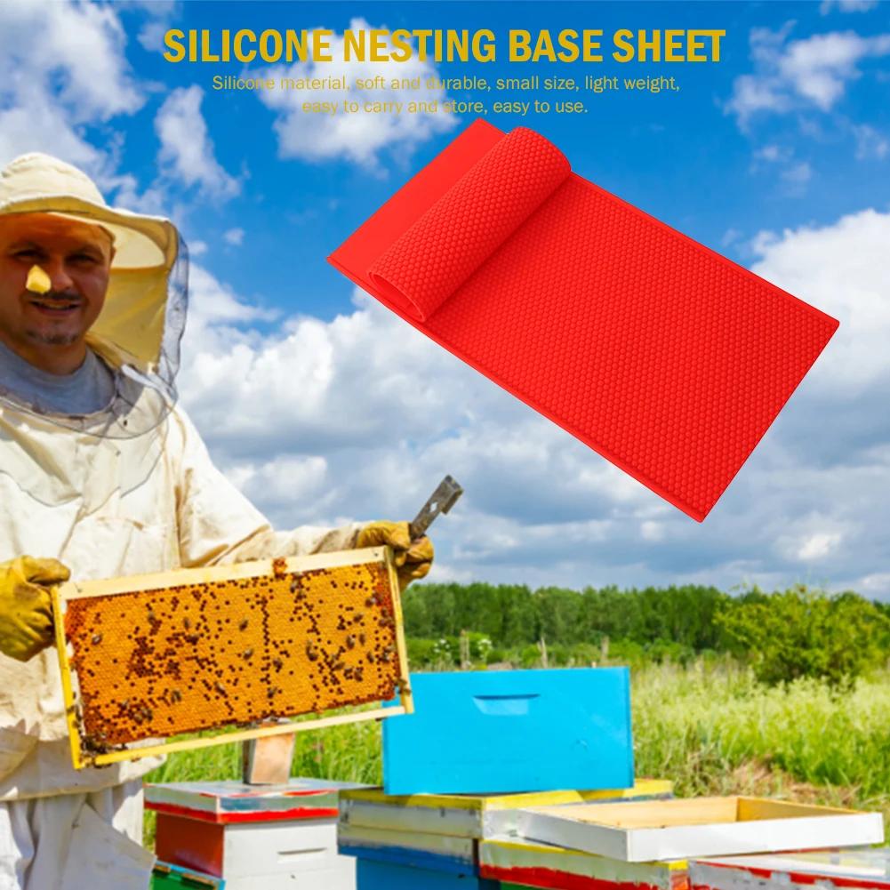 2pcs Silicon Flexible Beehive Wax Machine Foundation Sheets Mold Beeswax Foundation Press Mould Beekeeping for Beekeeper Candle