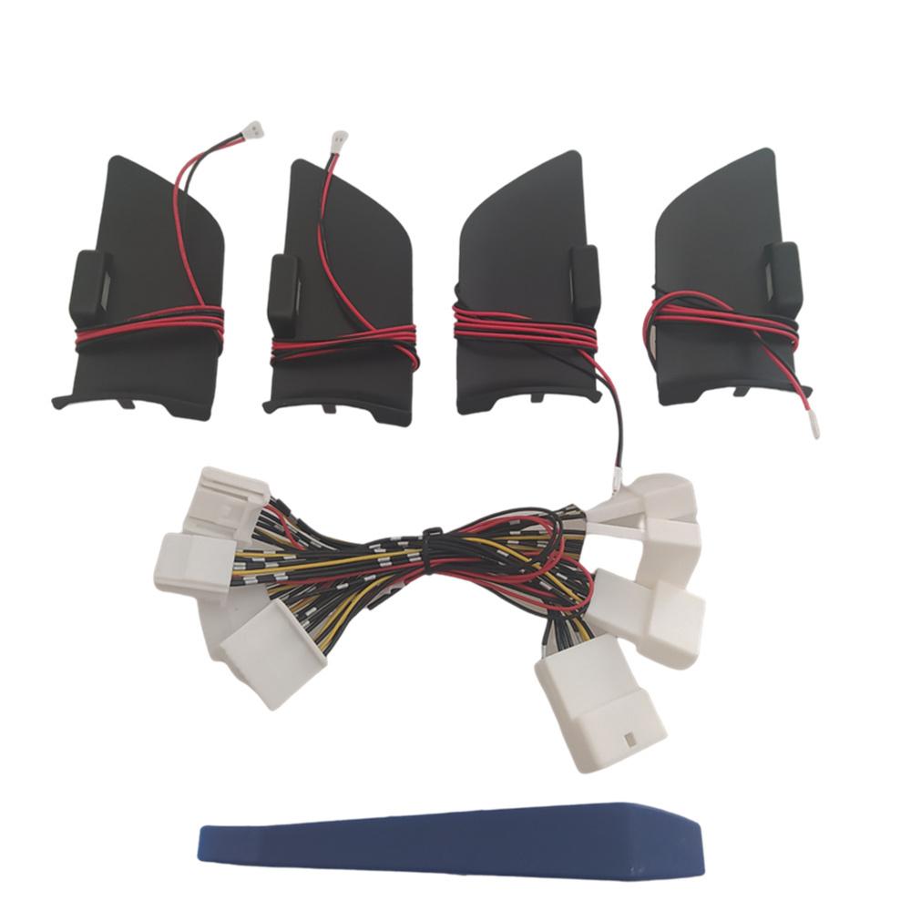 

Подсветка атмосферы подлокотника чаши двери Внутренняя светодиодная синяя подсветка рамки ручки чаши двери для Toyota Highlander 2020 2021 2022