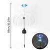 2Pack Solar Lights 7 Colors Courtyard Garden Waterproof Butterfly Jellyfish Decoration Atmosphere Lawn Landscape Light Path Lamp