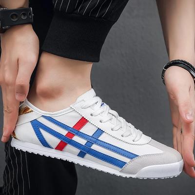Klassische Herren-Laufschuhe mit Schnürung, flache Sohle, Sportschuhe, Wanderschuhe mit weicher Sohle, atmungsaktive Canvas-Schuhe, Forrest Gump-Schuhe