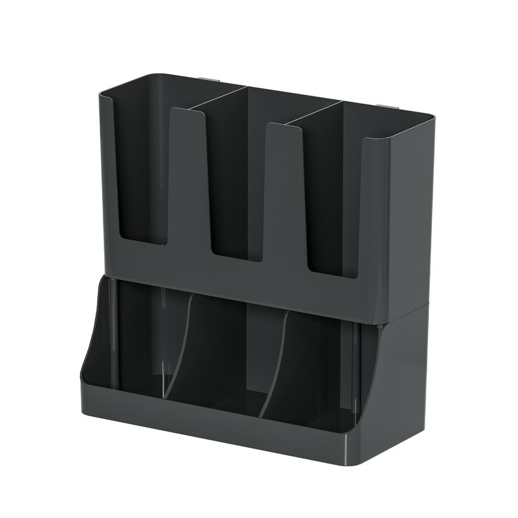 Coffee Station Organizer, Wall-mounted Coffee Bar Organizer for Countertop, Condiment and Cup Storage Organizer, Bar Accessories