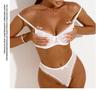 Ultra-Thin Mesh See-Through Lingerie Set - Minimizes Big Bust Appearance