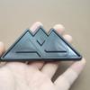 3D Metal Snow Mountain Logo Car Side Fender Rear Trunk Emblem Badge Sticker, Car Front Grill Badge, Car Decoration Additions