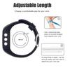 Colorful Silicone Strap Steel Buckle Replacement Band for Polar A300 Smartwatch