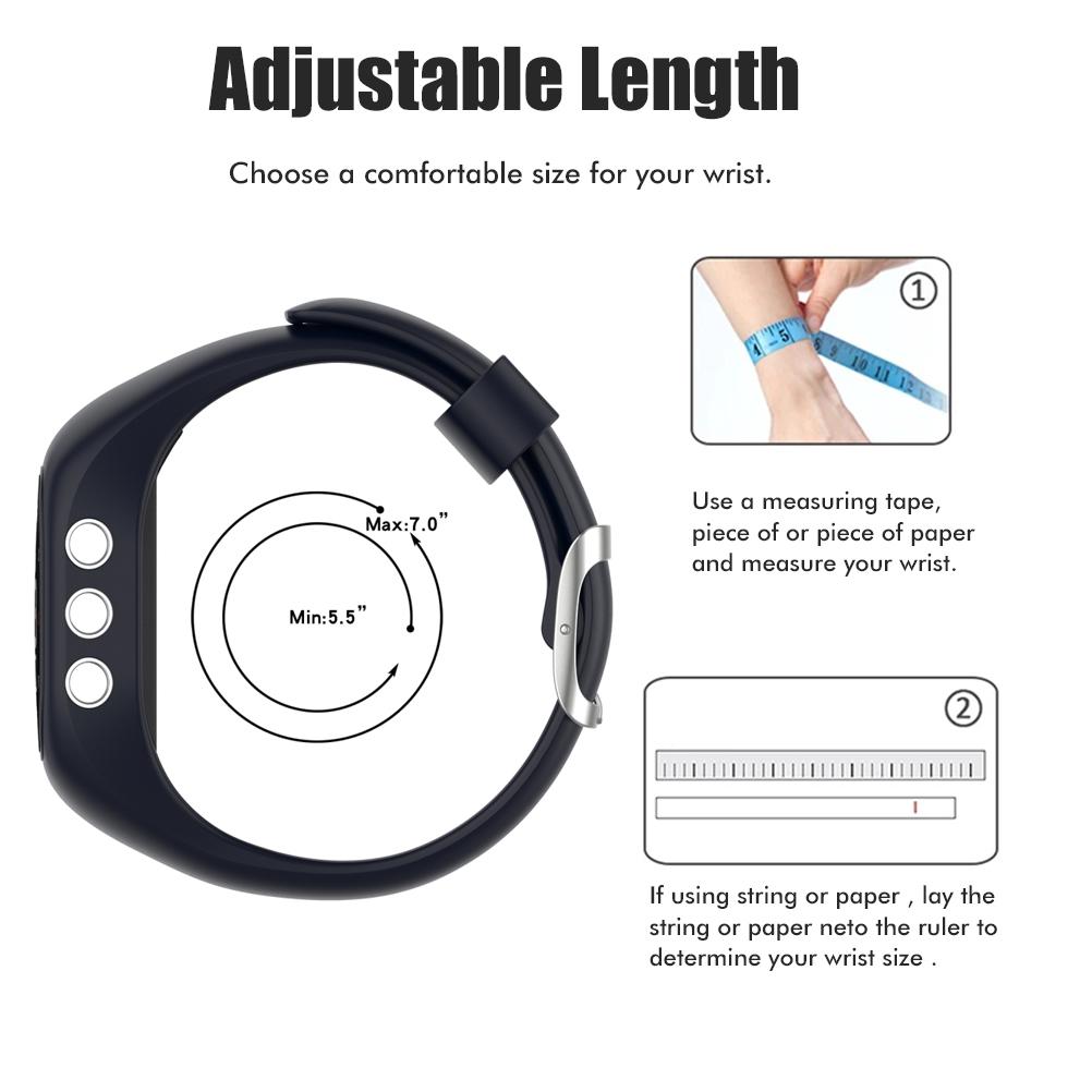 Colorful Silicone Strap Steel Buckle Replacement Band for Polar A300 Smartwatch