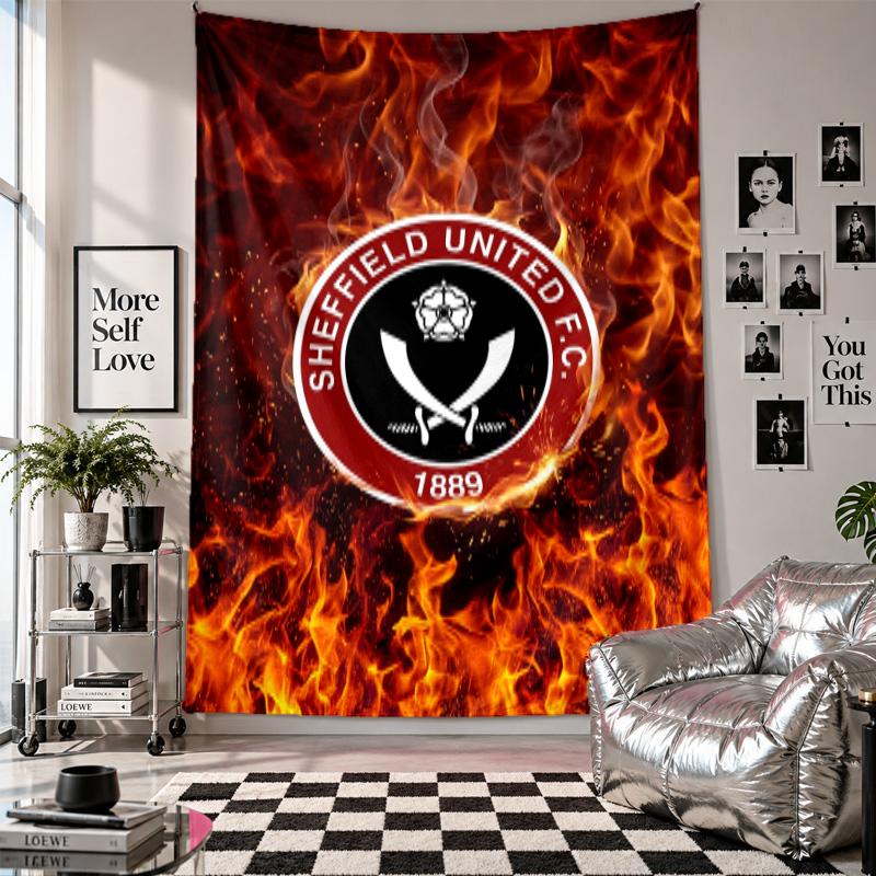 Sheffield United Football Wall Tapestry Home Decor Wall Hanging Cloth for Bedroom Living Room Background