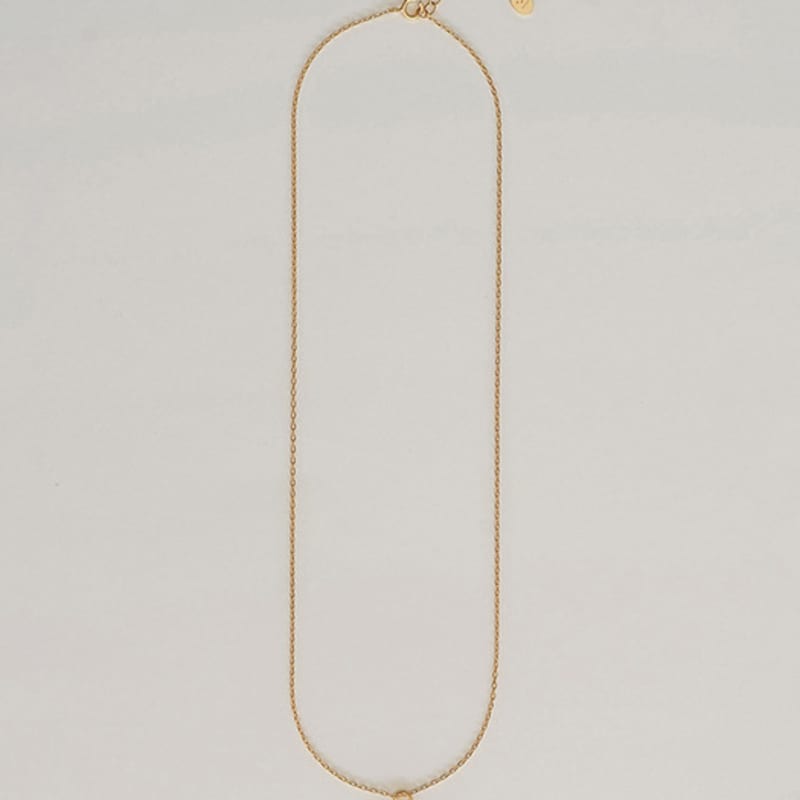 modernlike 14k gold-filled silver tray pearl necklace