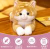 Homehalo Peluche Gatto - Peluche di Gatto Realistico, Super Carino, Morbido e Confortevole, con Perline Ponderate nella Pancia, Perfetto come Divertente e Elegante
